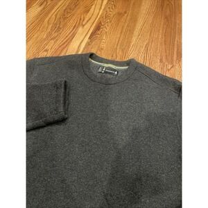 Smartwool Men's Crewneck Sweater Tight Knit Wool Blend Charcoal Gray Size XL